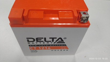 АКБ DELTA moto 12v 14a (CT1214) AGM прям