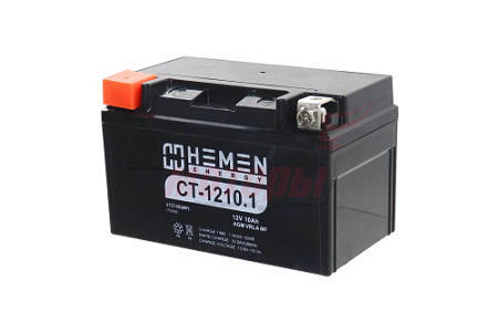 АКБ HEMEN ENERGY 12v 10a (CT1210.1) YBZ10S 150х85х93 прямая полярность