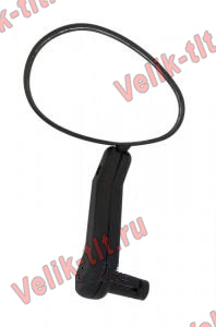 Зеркало DX-222L овал левое пластик в руль