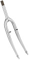 Вилка передняя 20&quot; жесткая, V-brake, 1&quot;, резьбовая